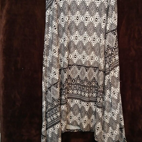 Maurices Maxi Skirt Stretch Black White Women’s Size XL Aztec/tribal print - Picture 6 of 7